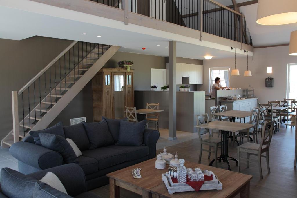 Posezení v ubytování B&B Nieuwhof