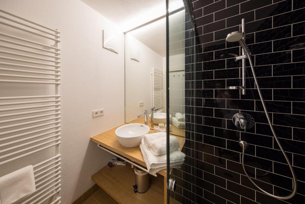 Kúpeľňa v ubytovaní Appartement Schwarz