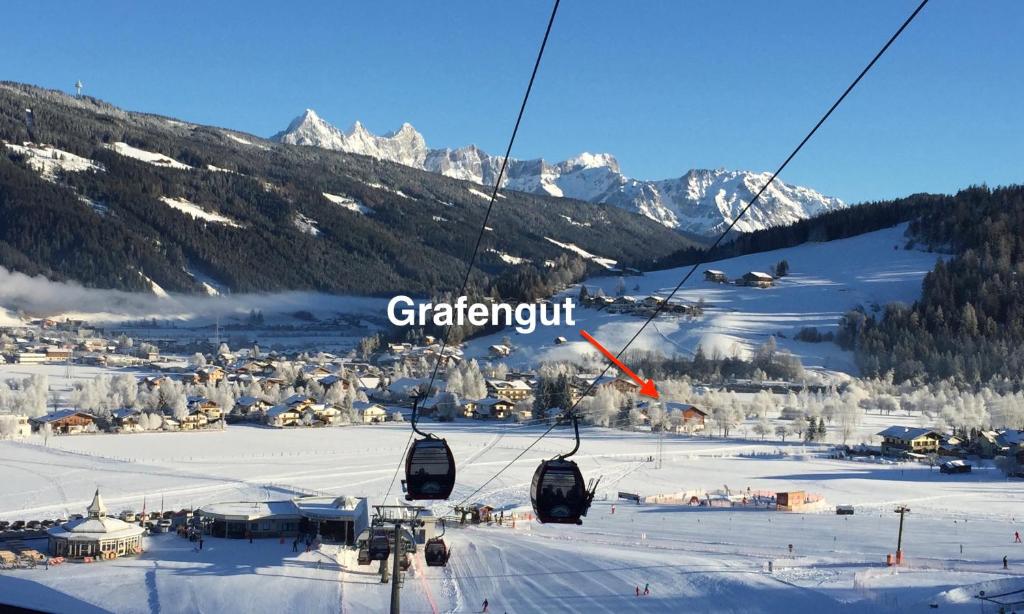 Pension Grafengut durante el invierno