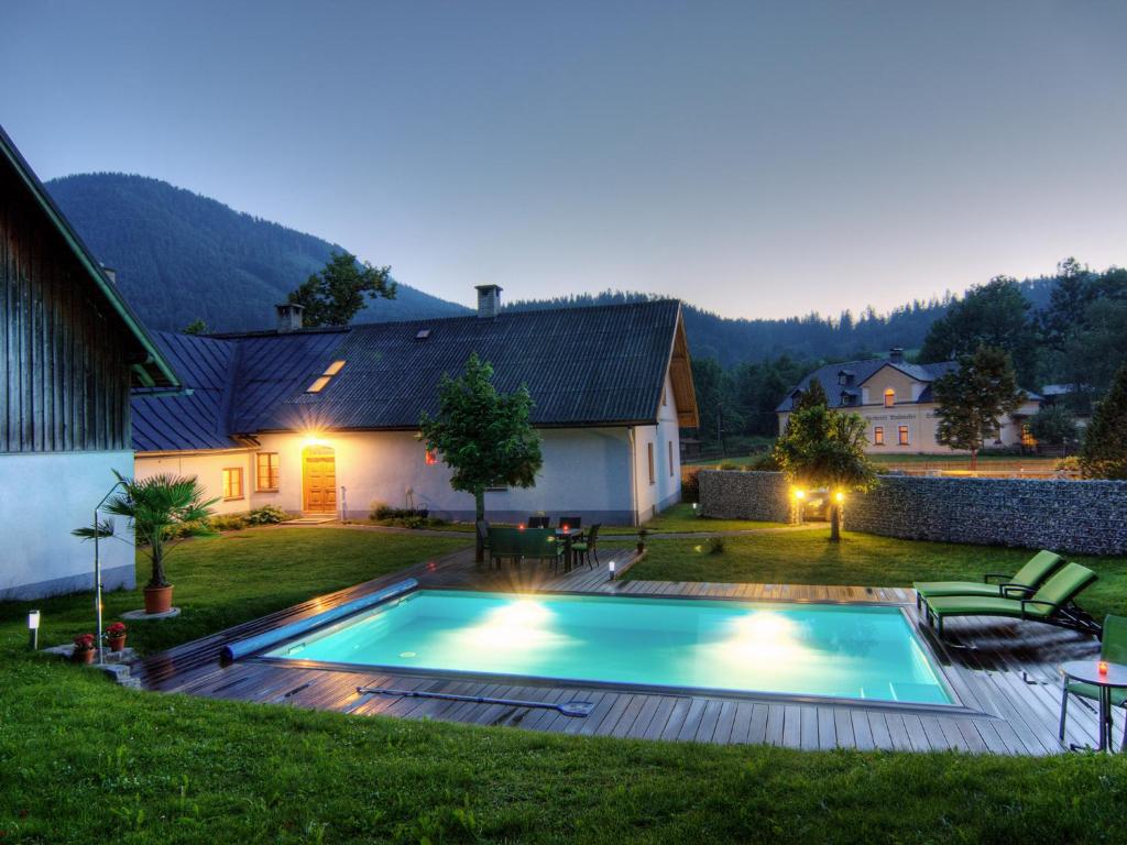 Bazén v ubytování Ferienwohnung Mariazell nebo v jeho okolí