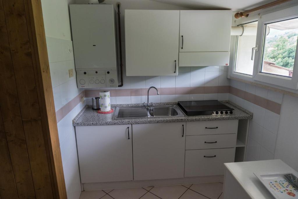 Kuchyň nebo kuchyňský kout v ubytování B&B Apartments Casa Sullavalle