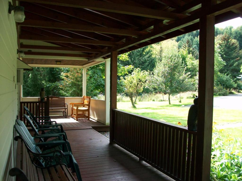 Zahrada ubytování Mohican Motel