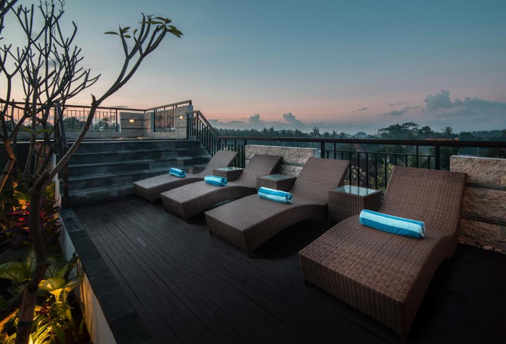 Posezení v ubytování Pecatu Ubud Guest House