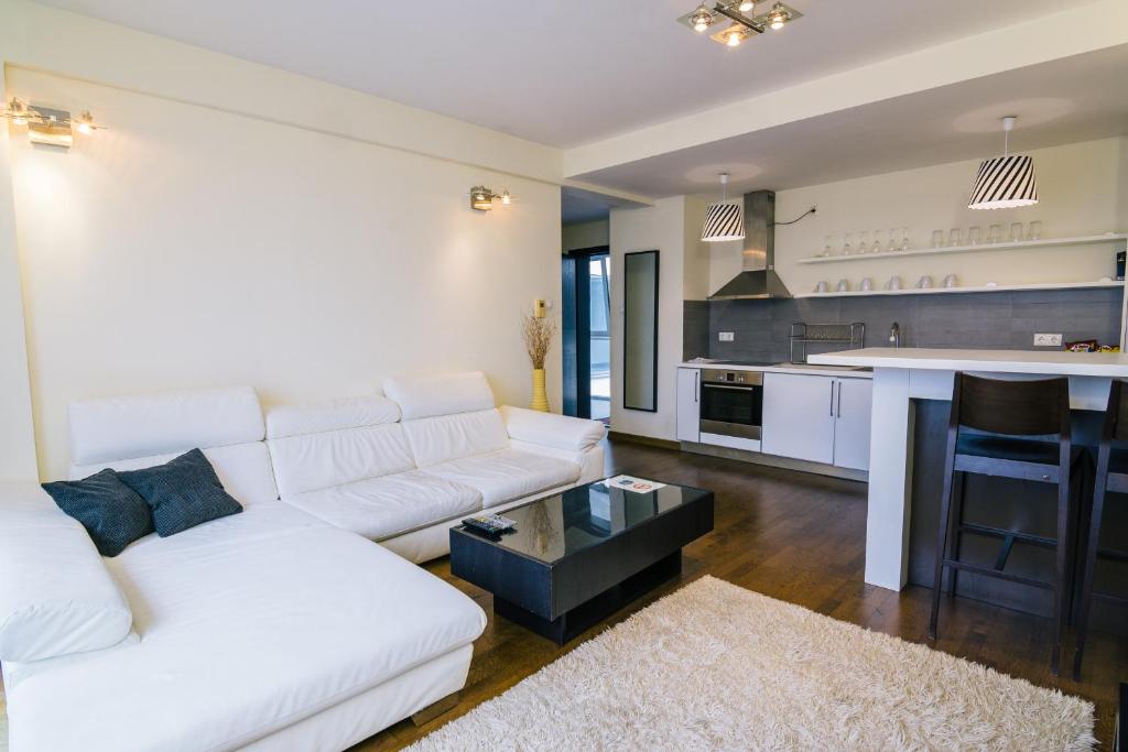 Kuchyňa alebo kuchynka v ubytovaní Luxury Downtown Apartments