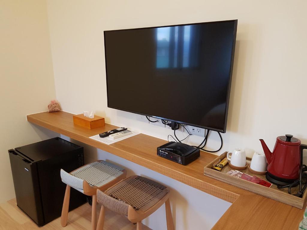 TV a/nebo společenská místnost v ubytování Caspia