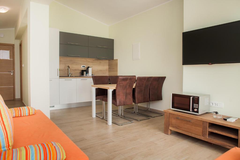 Kuchyň nebo kuchyňský kout v ubytování Apartments Villa Matea
