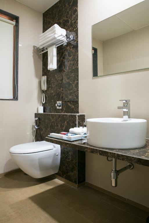 Koupelna v ubytování Hotel Grand Rio