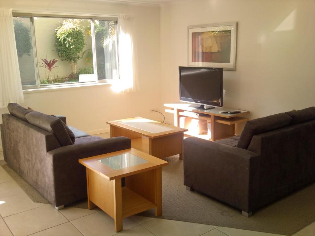 TV a/nebo společenská místnost v ubytování Beach Resort Apartment