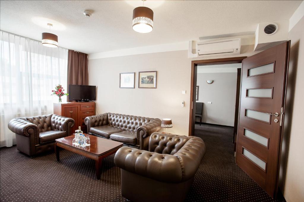 Posezení v ubytování Hotel Diament Spodek