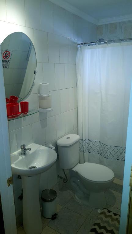 Koupelna v ubytování Hostal Kirckir
