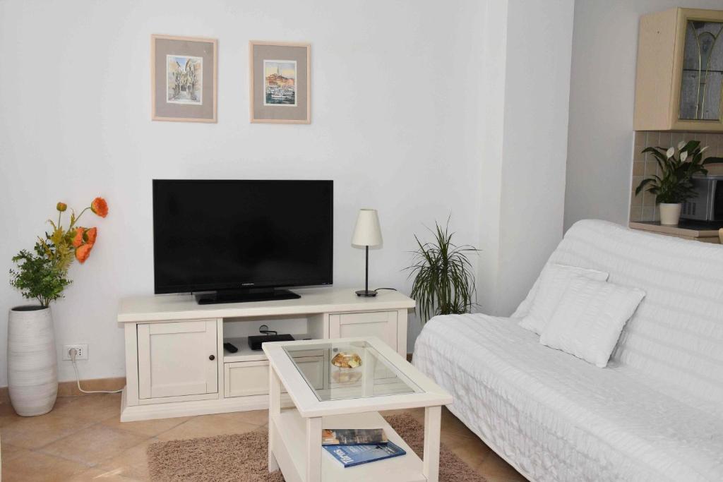 TV a/nebo společenská místnost v ubytování Apartments Ruzica