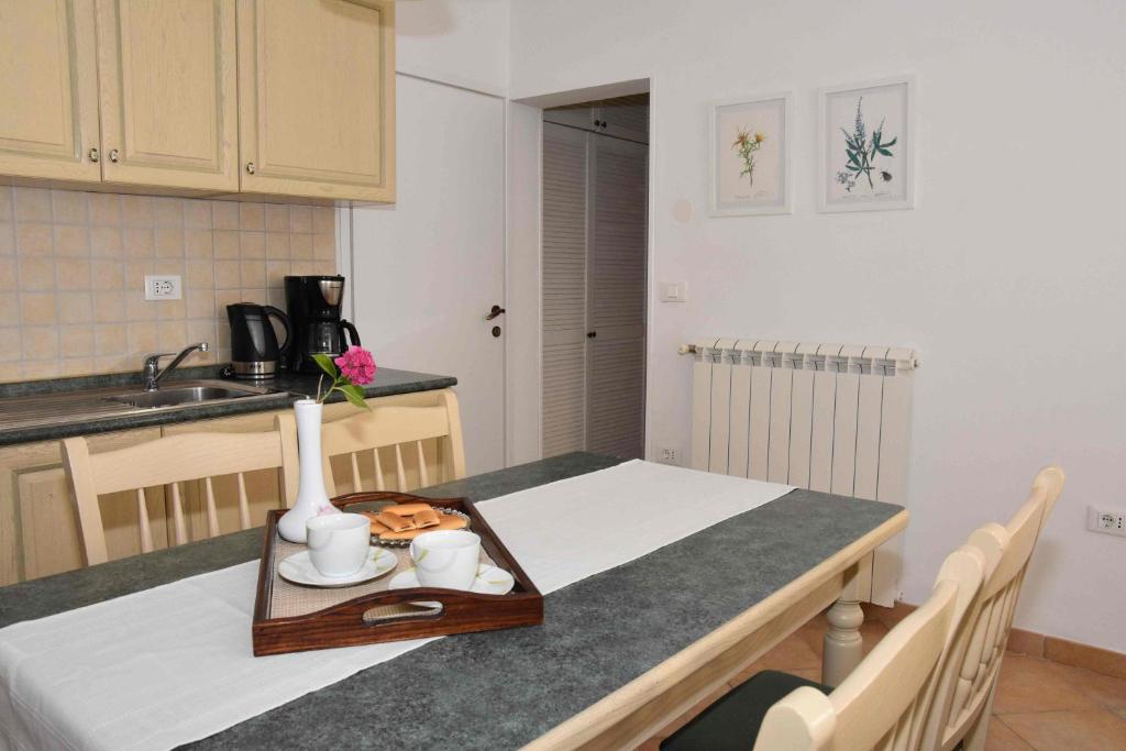 Kuchyň nebo kuchyňský kout v ubytování Apartments Ruzica