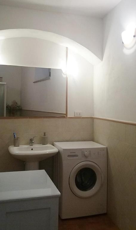 Koupelna v ubytování Casa dei Borghi