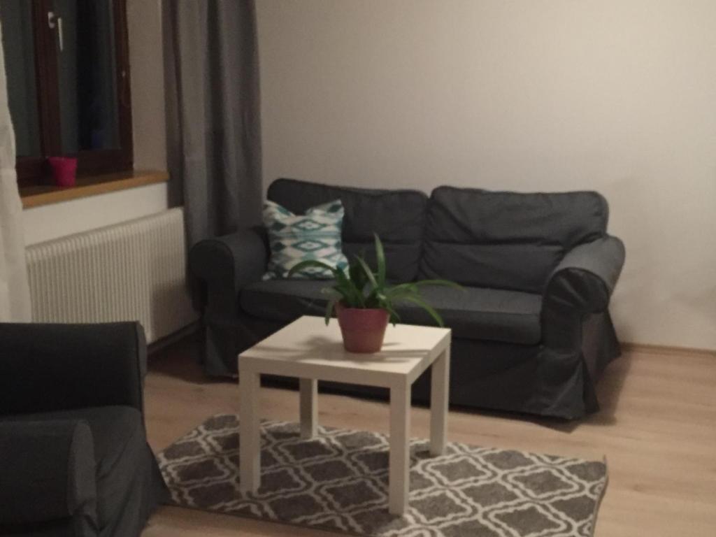 Posezení v ubytování Ferienhaus Am Sonnenhang