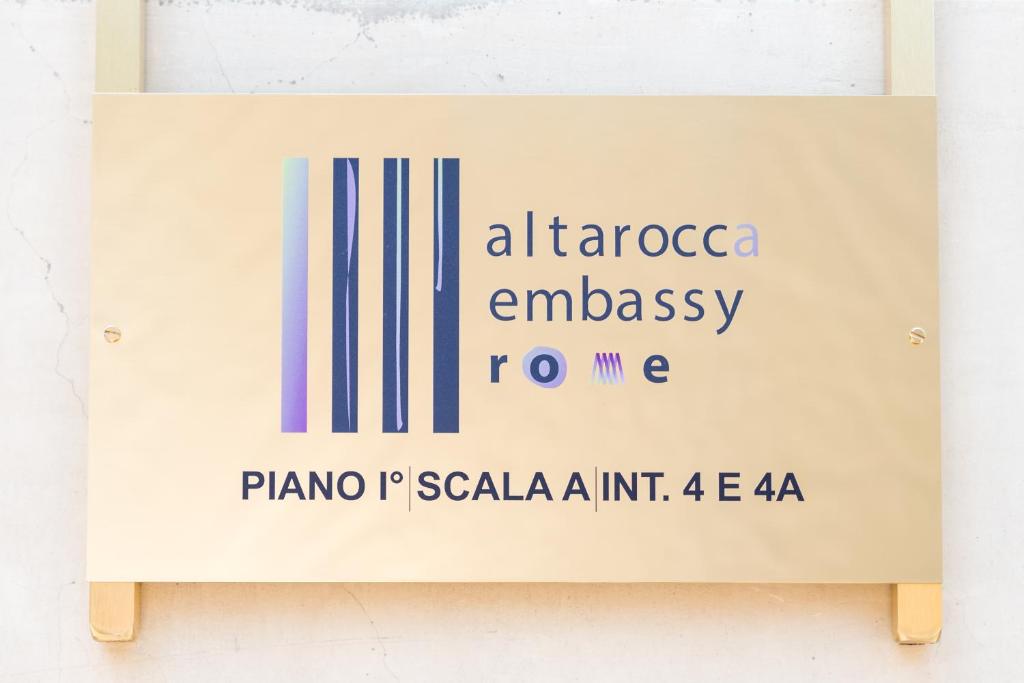 Certifikát, ocenenie alebo iný dokument vystavený v ubytovaní Altarocca Embassy Rome