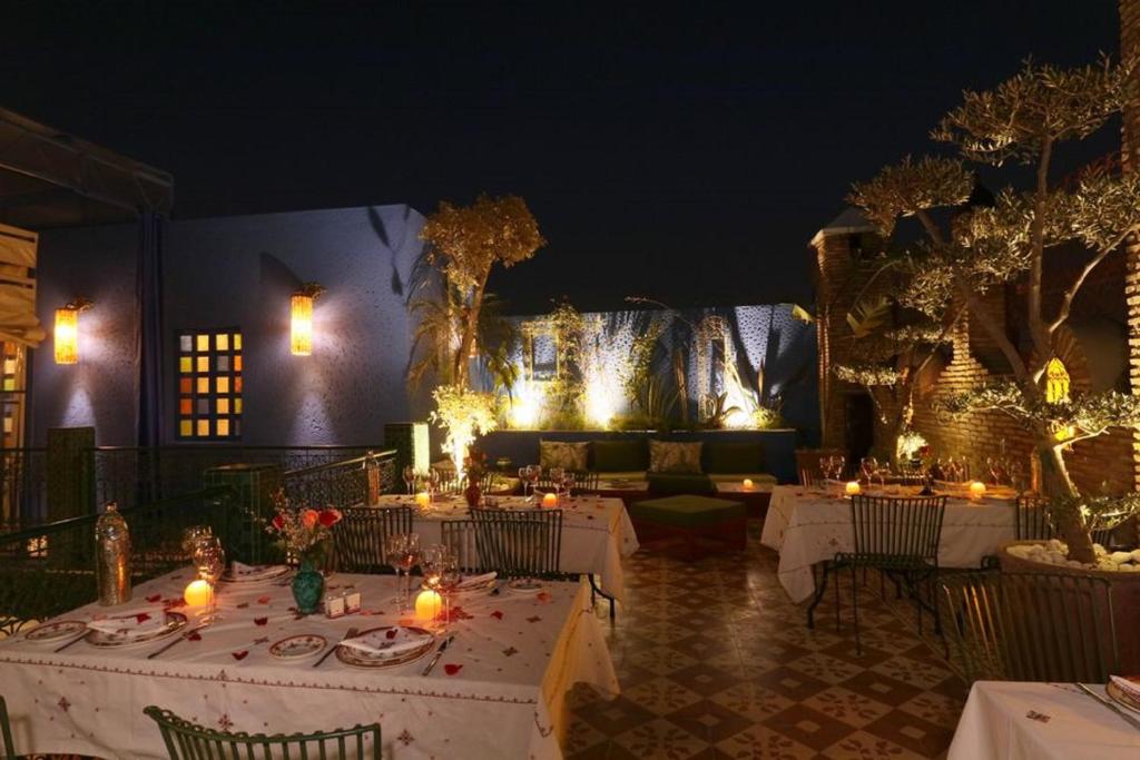 Restaurace v ubytování Riad Andallaspa
