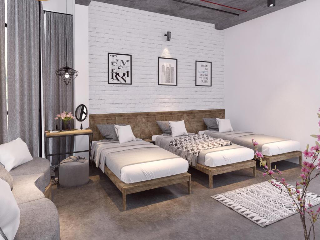 Posezení v ubytování Luxury Backpakers Hotel