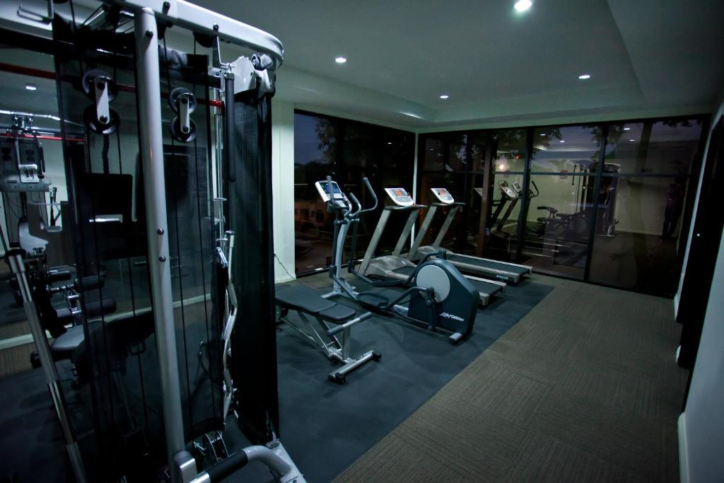 Fitness centrum a/nebo fitness zařízení v ubytování Hotel Los Andes