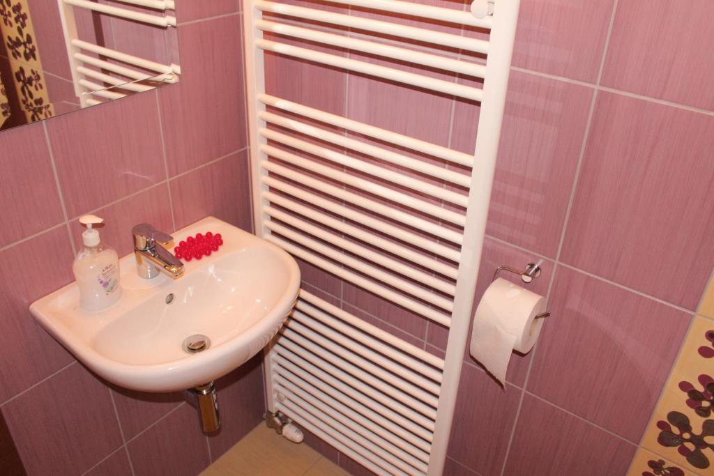 Koupelna v ubytování Penzion Chalupka II