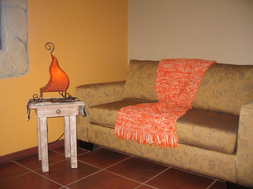 Area soggiorno di Regenbogen Bungalows