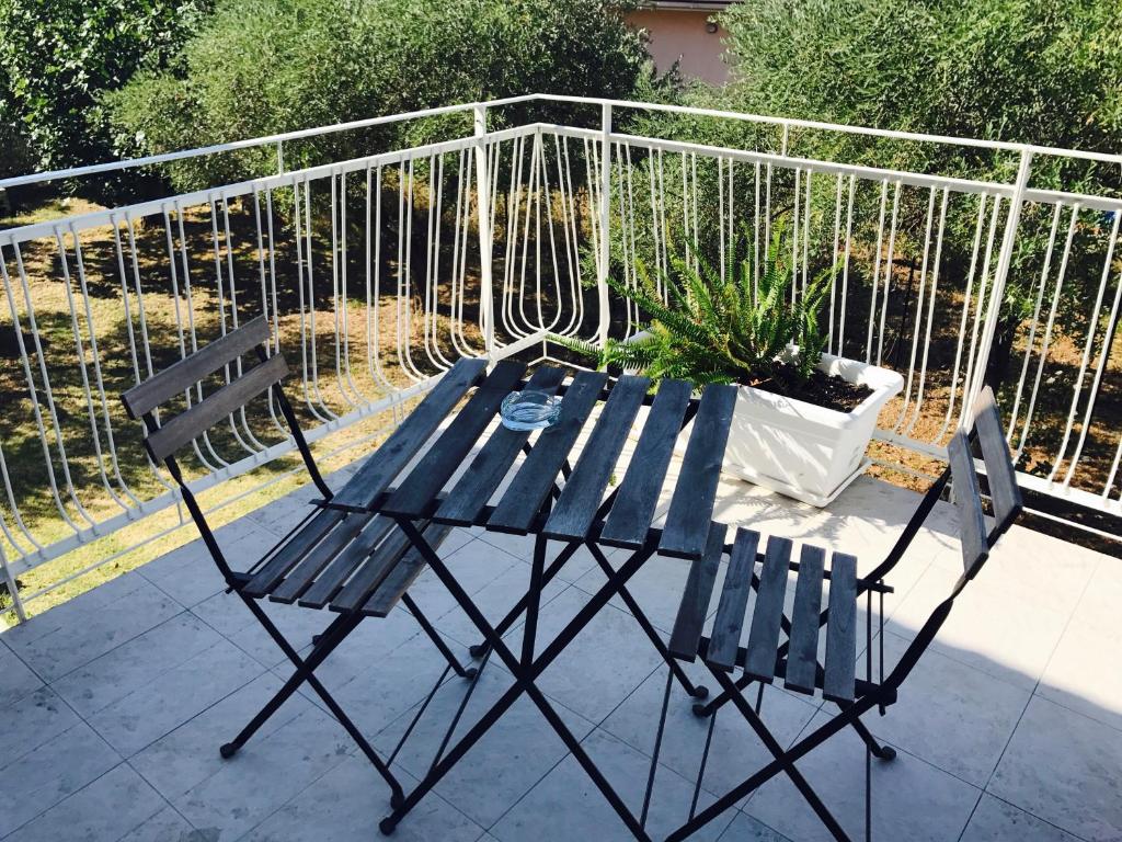 Balkón nebo terasa v ubytování Ripari di Giobbe