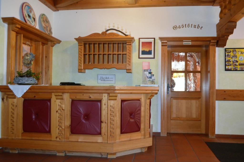 Kuchyň nebo kuchyňský kout v ubytování Gasthof Alte Tanne