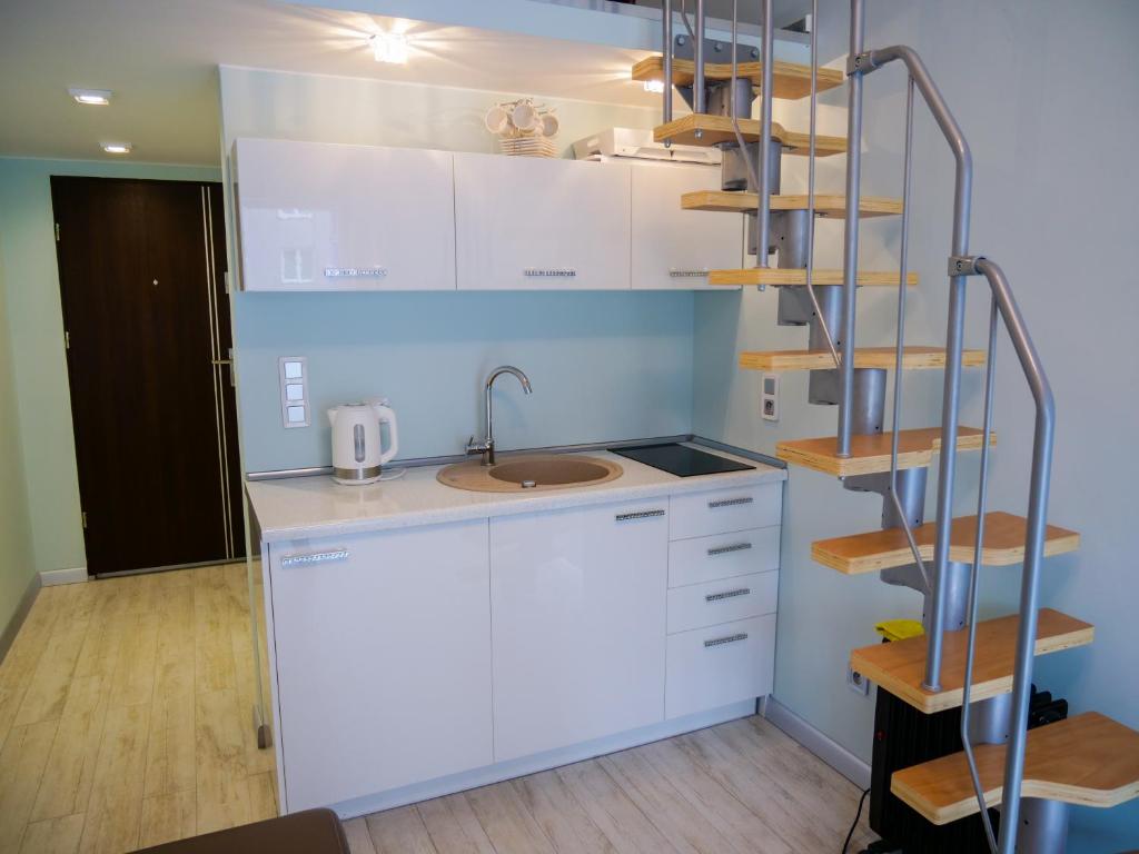 Kuchyňa alebo kuchynka v ubytovaní Apartament Boja