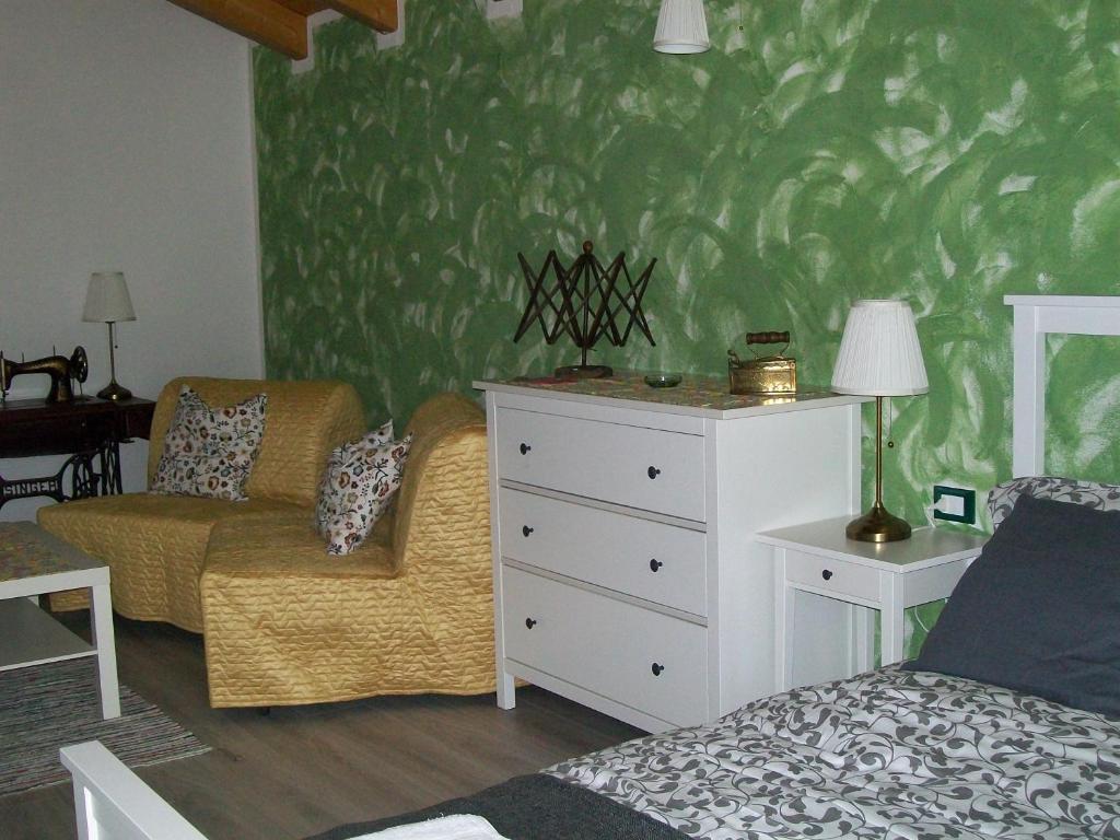 Posezení v ubytování B&B La Bottega