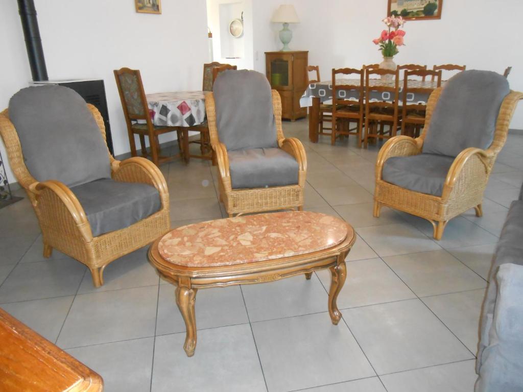 Posezení v ubytování Maison Brix