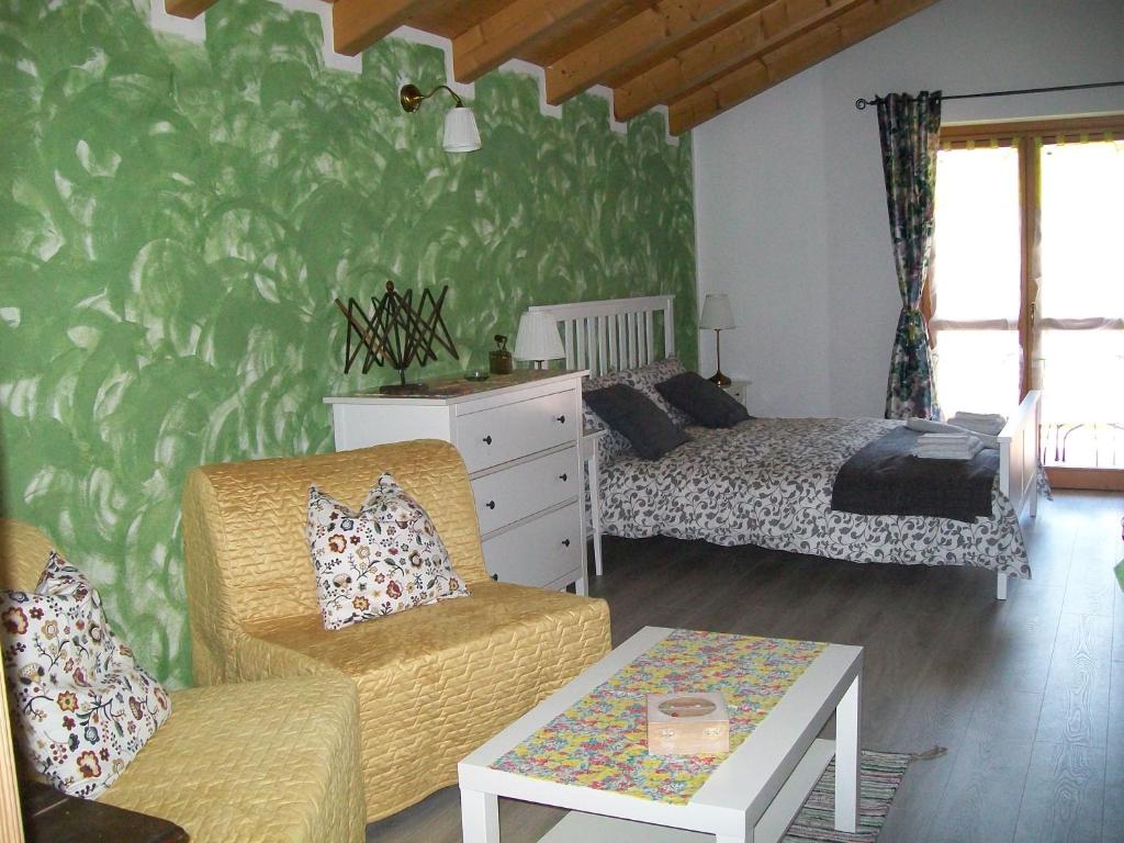 Posezení v ubytování B&B La Bottega