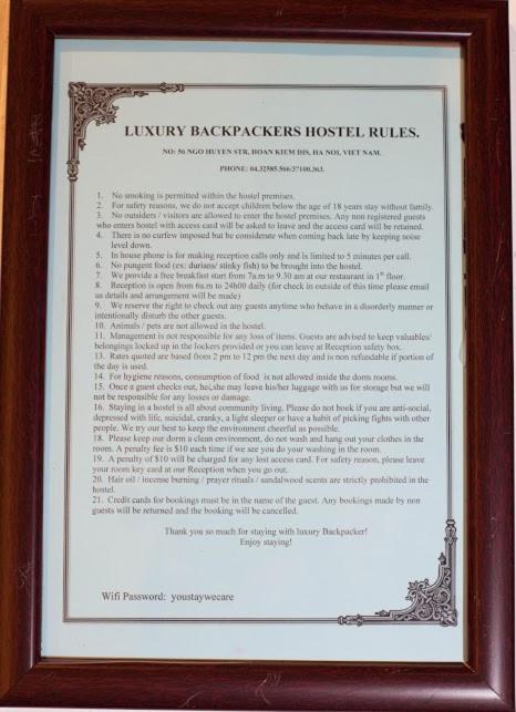 Fotografie z fotogalerie ubytování Luxury Backpakers Hotel v Hanoji