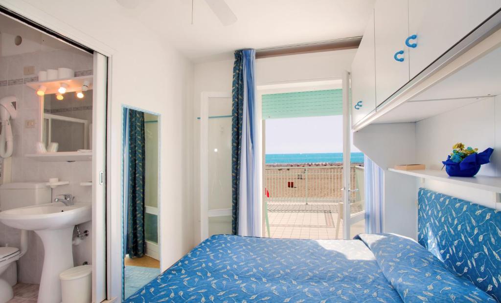 Koupelna v ubytování Hotel Sanremo