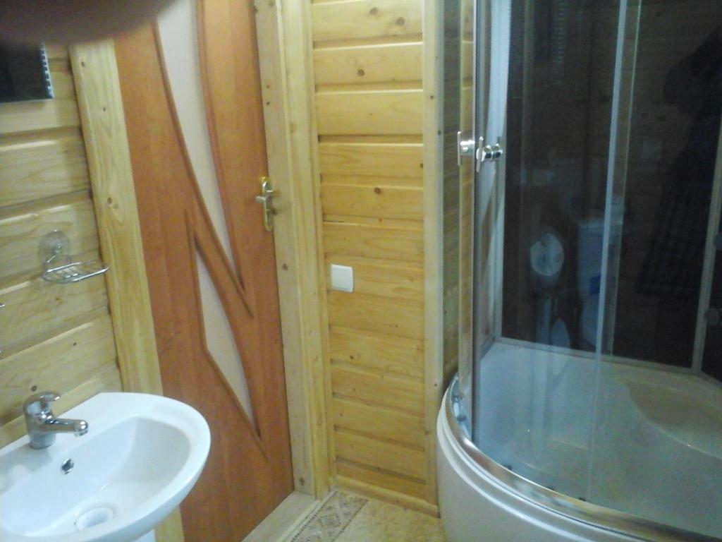 Koupelna v ubytování Romashka Guest House