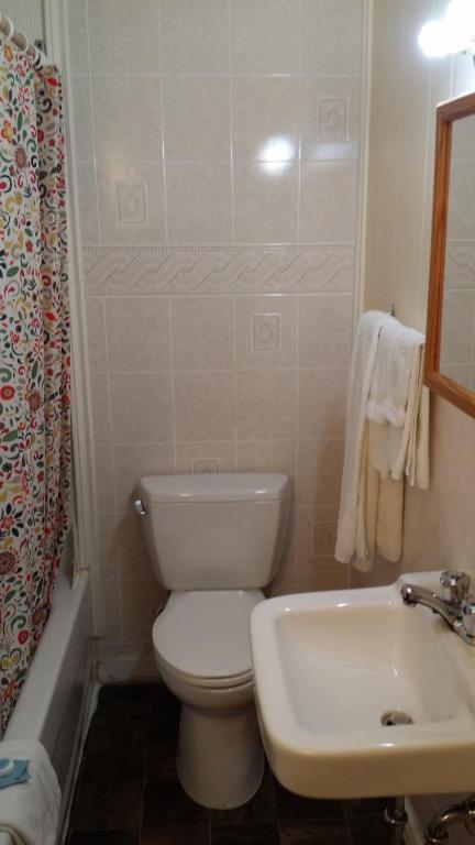Koupelna v ubytování Century II Motel