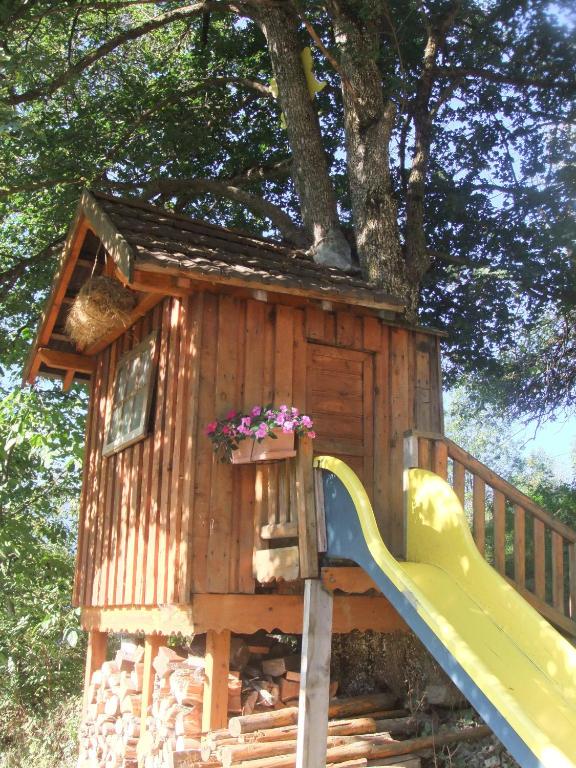 Zahrada ubytování Gîte Les Grands Champs