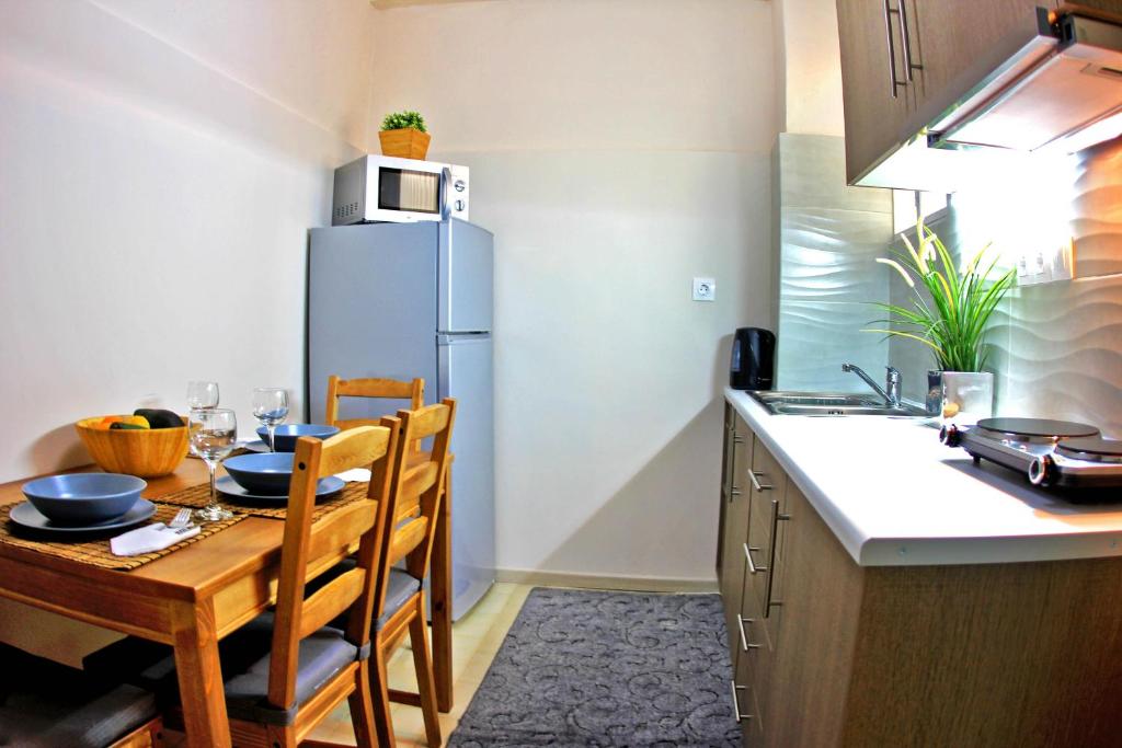 Kuchyňa alebo kuchynka v ubytovaní Renovated cozy apartment near to Acropolis