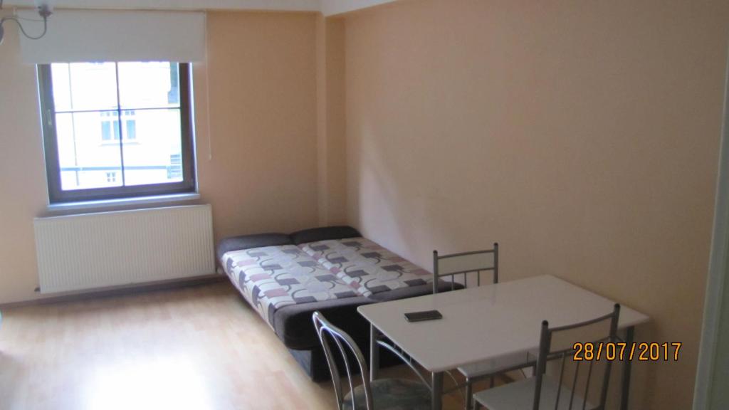 Postel nebo postele na pokoji v ubytování Apartmany Jachymov