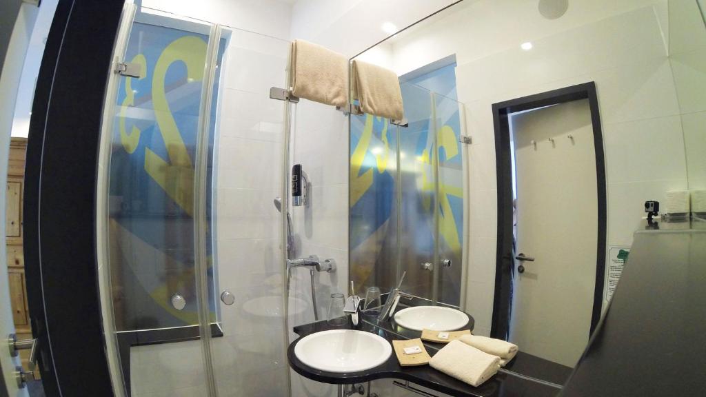 Koupelna v ubytování Hotel Landgasthof Koechlin