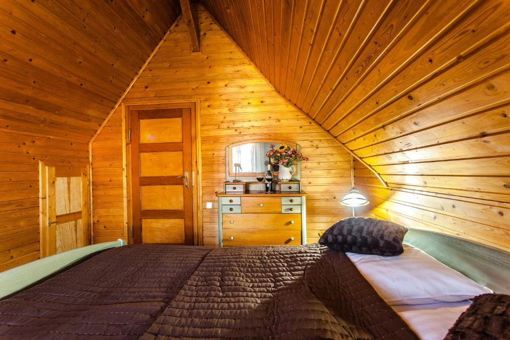 Postel nebo postele na pokoji v ubytování Goralka