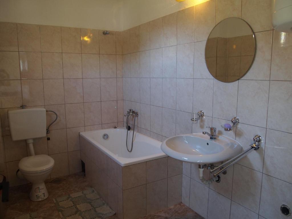 Koupelna v ubytování Guesthouse Mirkovic