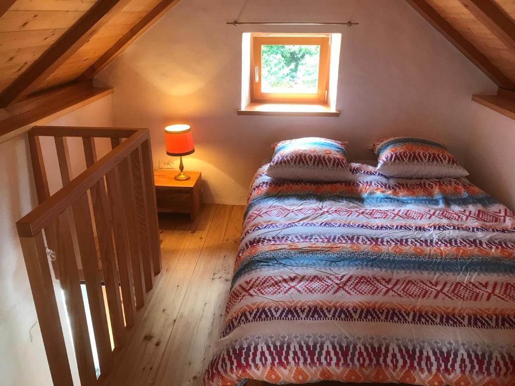 Postel nebo postele na pokoji v ubytování Rustici Maggia