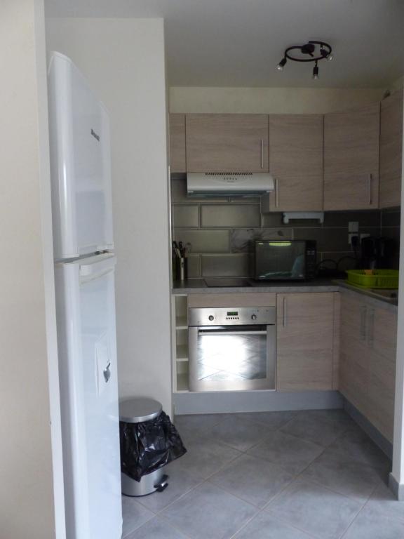 Kuchyň nebo kuchyňský kout v ubytování Appartement L'Orel