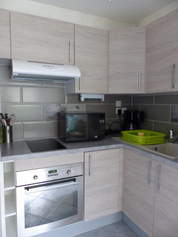Kuchyň nebo kuchyňský kout v ubytování Appartement L'Orel