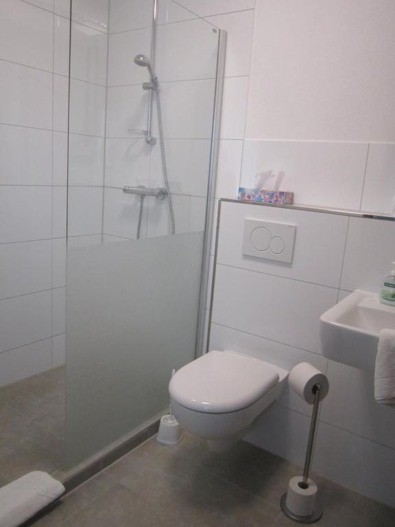 Koupelna v ubytování Hotel Princess