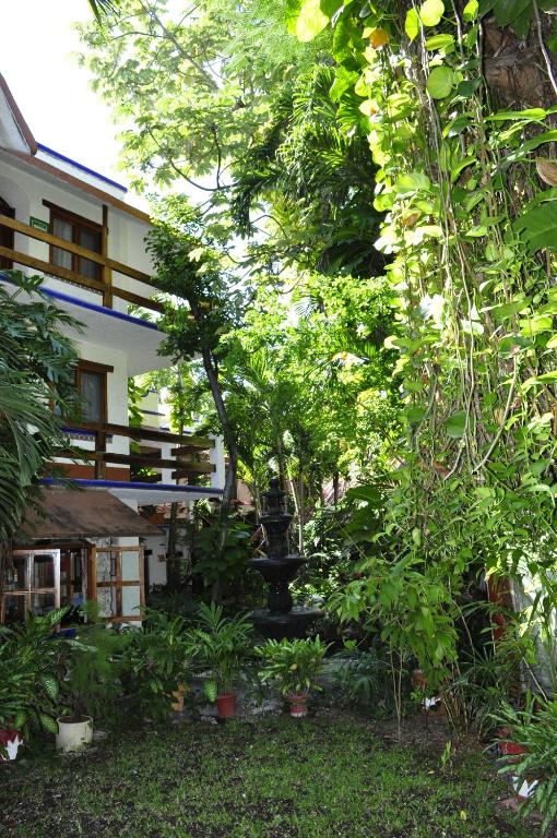 Um jardim em Eco-hotel El Rey del Caribe