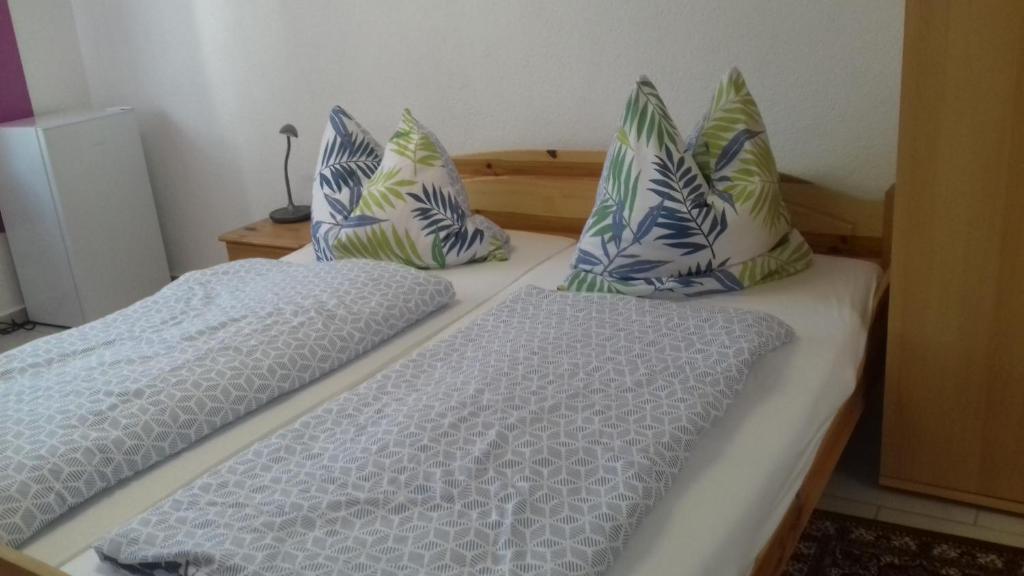 Postel nebo postele na pokoji v ubytování Triebener-Hof