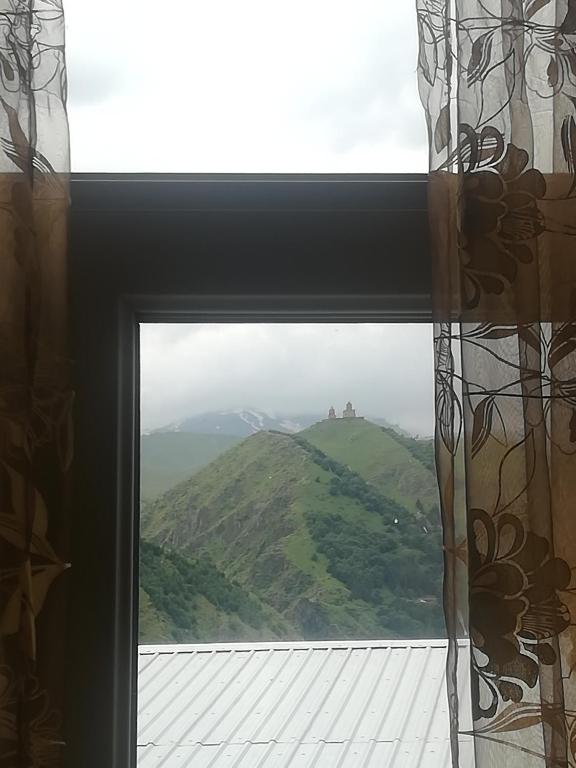 Nespecifikovaný výhled na hory nebo výhled na hory při pohledu z penzionu