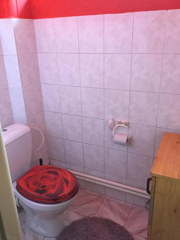 Koupelna v ubytování Lydiavi