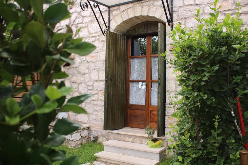 Zahrada ubytování Sivros Stone Cottages