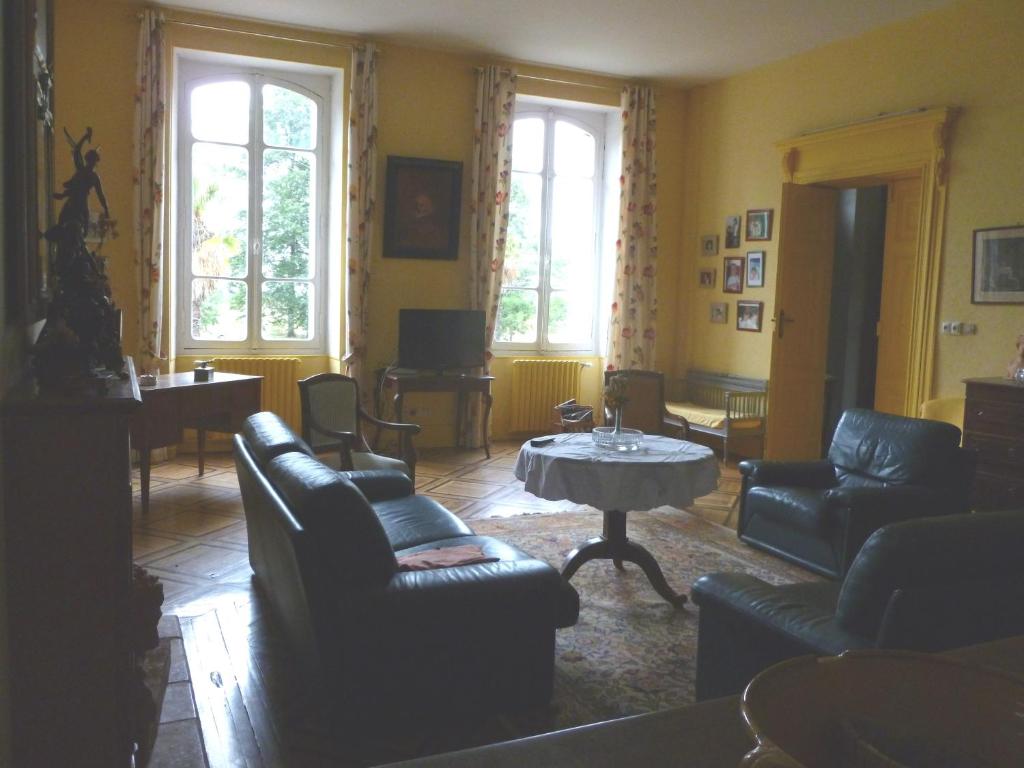 Posezení v ubytování Château Lagaillarde